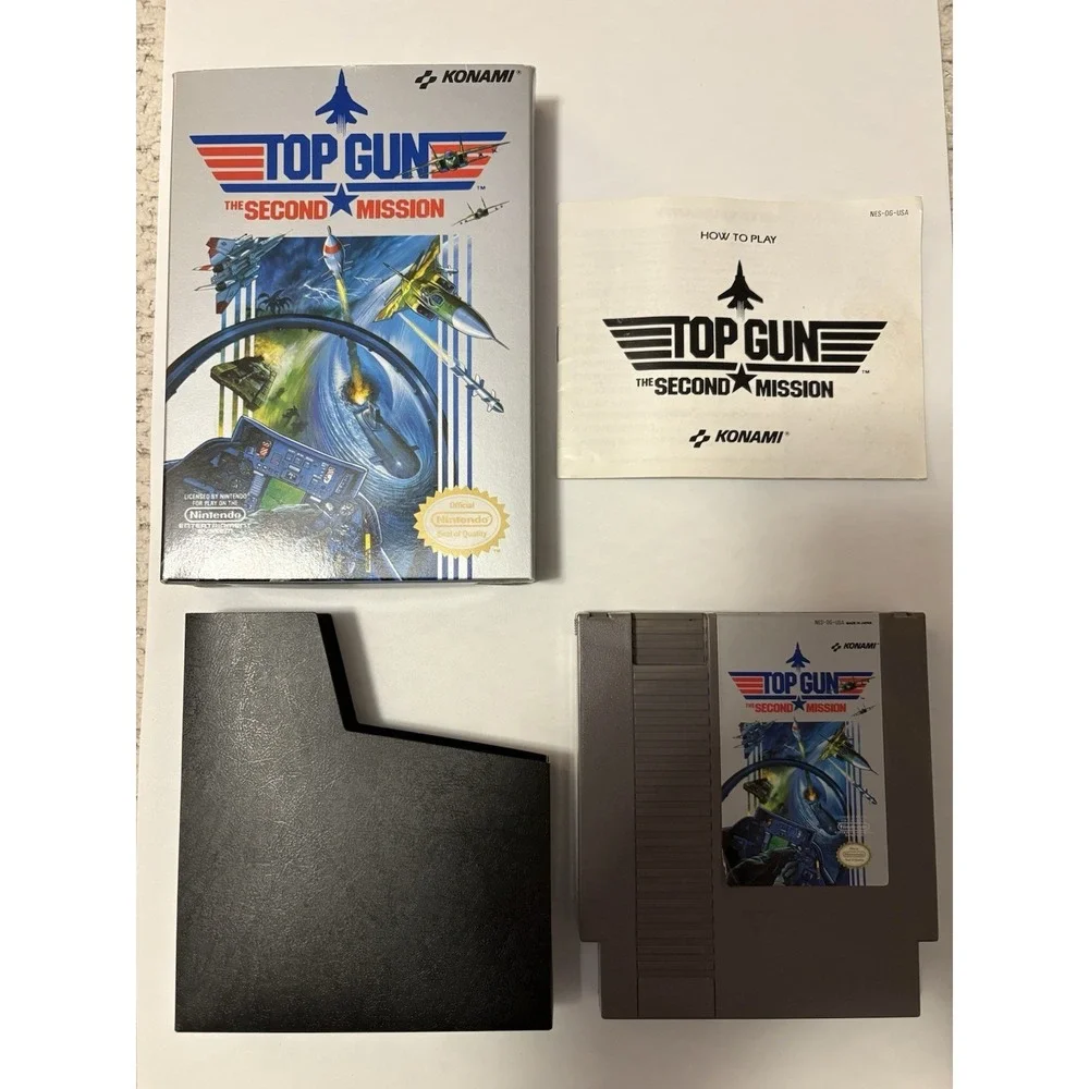 Nintendo NES Top Gun The Second Mission Konami Multiplayer Manual NTSC